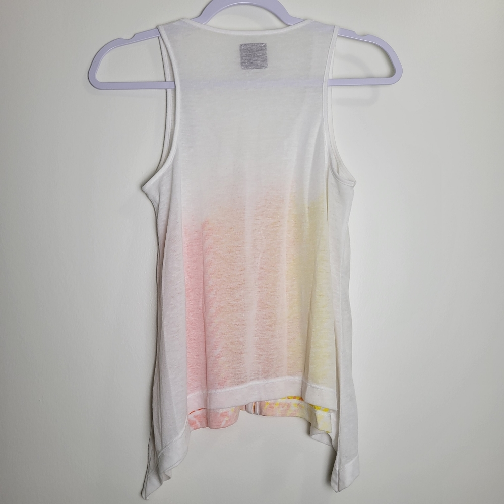 Free People Linen Blend Flowy Tank Top Size XS - Picture 2 of 5